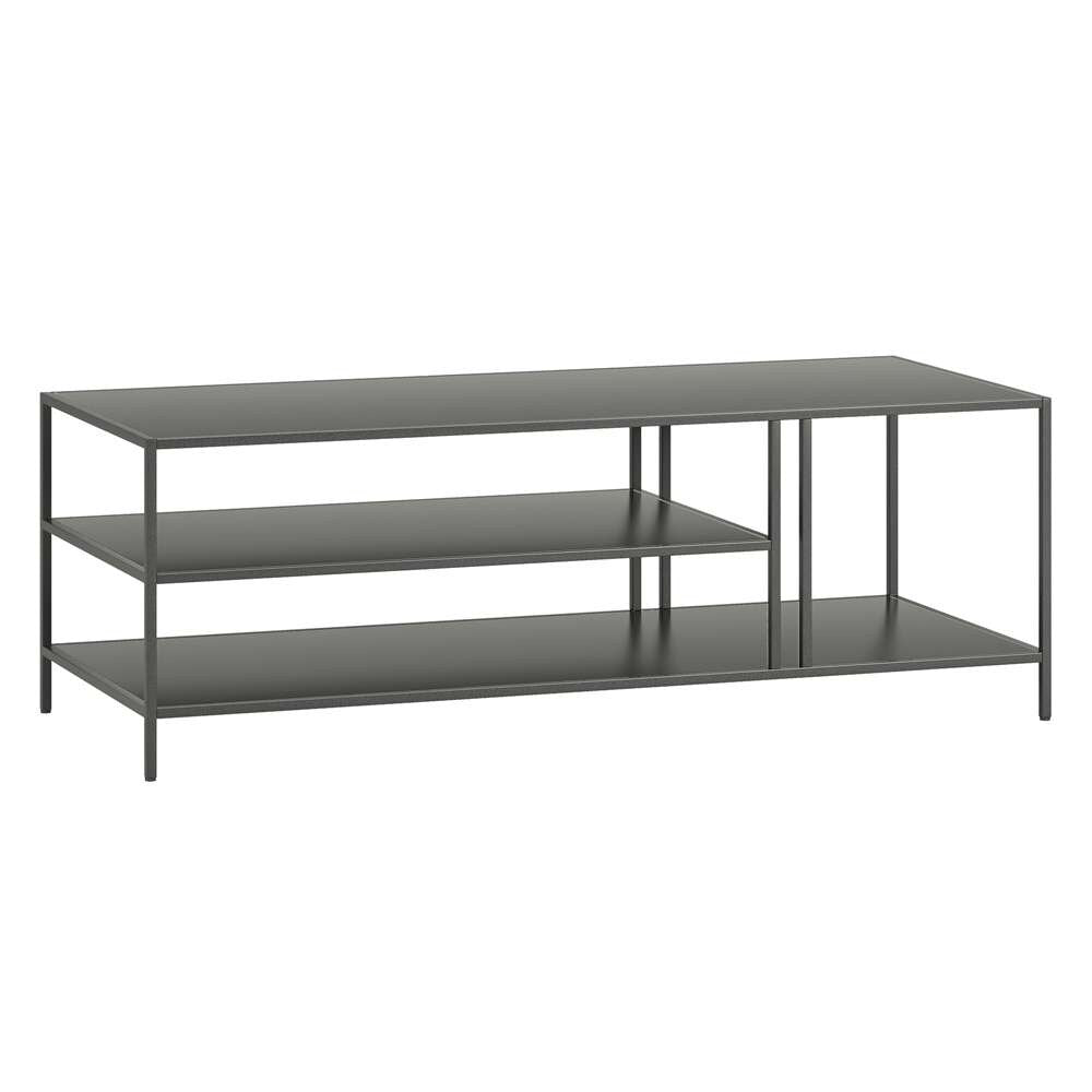 Hudson & Canal - Cortland 48in Wide Rectangular Coffee Table in Gunmetal Gray - CT1006 veiw 1
