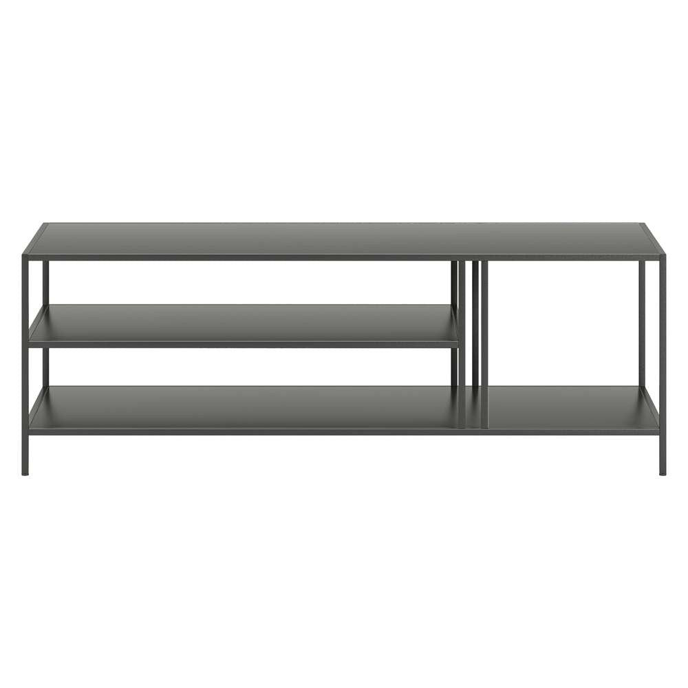 Hudson & Canal - Cortland 48in Wide Rectangular Coffee Table in Gunmetal Gray - CT1006 veiw 3