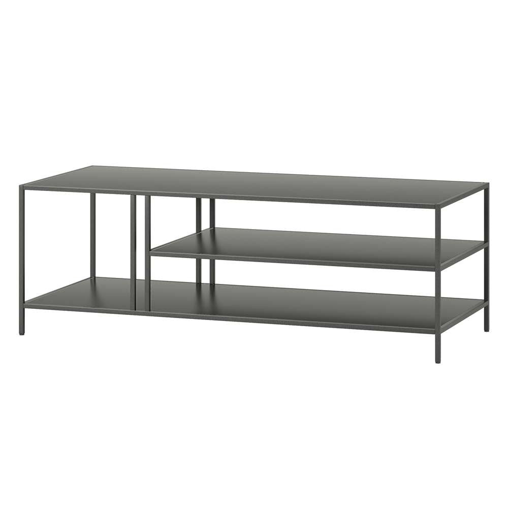 Hudson & Canal - Cortland 48in Wide Rectangular Coffee Table in Gunmetal Gray - CT1006 veiw 4