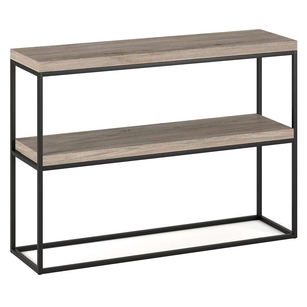 Hudson & Canal - Edmund 42in Wide Rectangular Console Table in Antiqued Gray Oak - AT1350 veiw 1