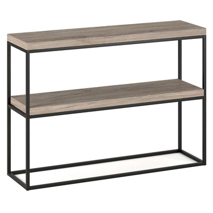 Hudson & Canal - Edmund 42in Wide Rectangular Console Table in Antiqued Gray Oak - AT1350 veiw 1