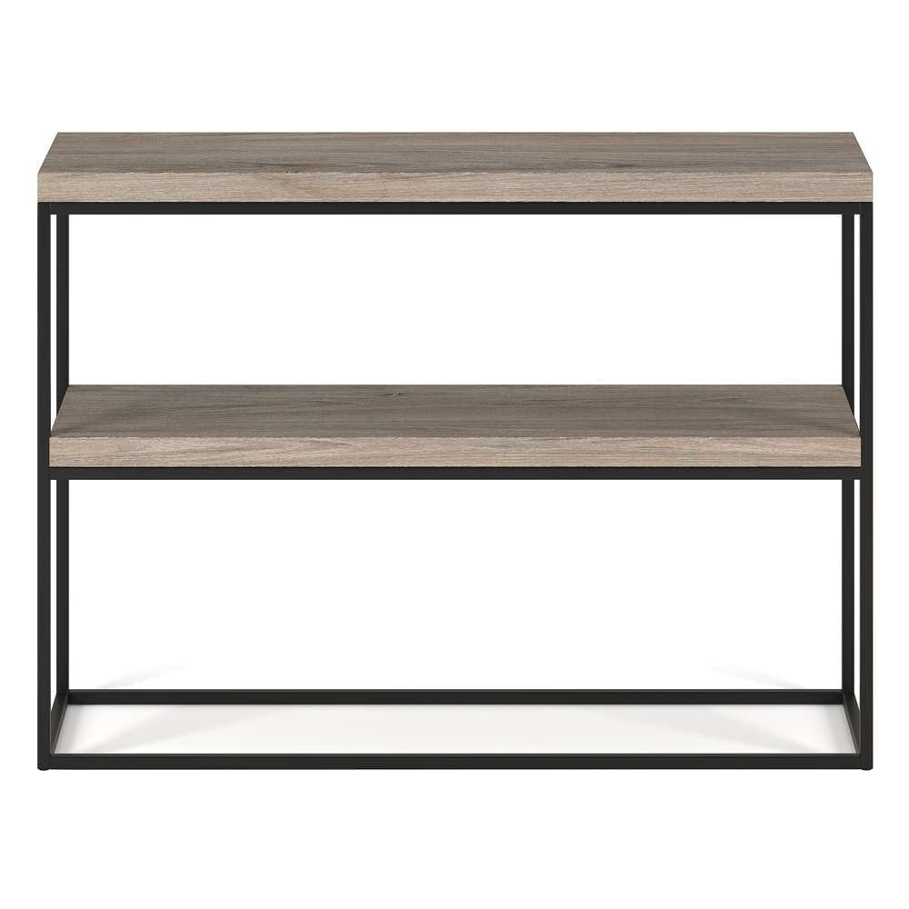 Hudson & Canal - Edmund 42in Wide Rectangular Console Table in Antiqued Gray Oak - AT1350 veiw 3