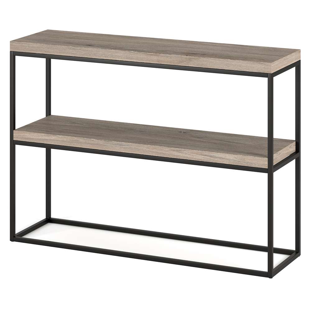 Hudson & Canal - Edmund 42in Wide Rectangular Console Table in Antiqued Gray Oak - AT1350 veiw 4