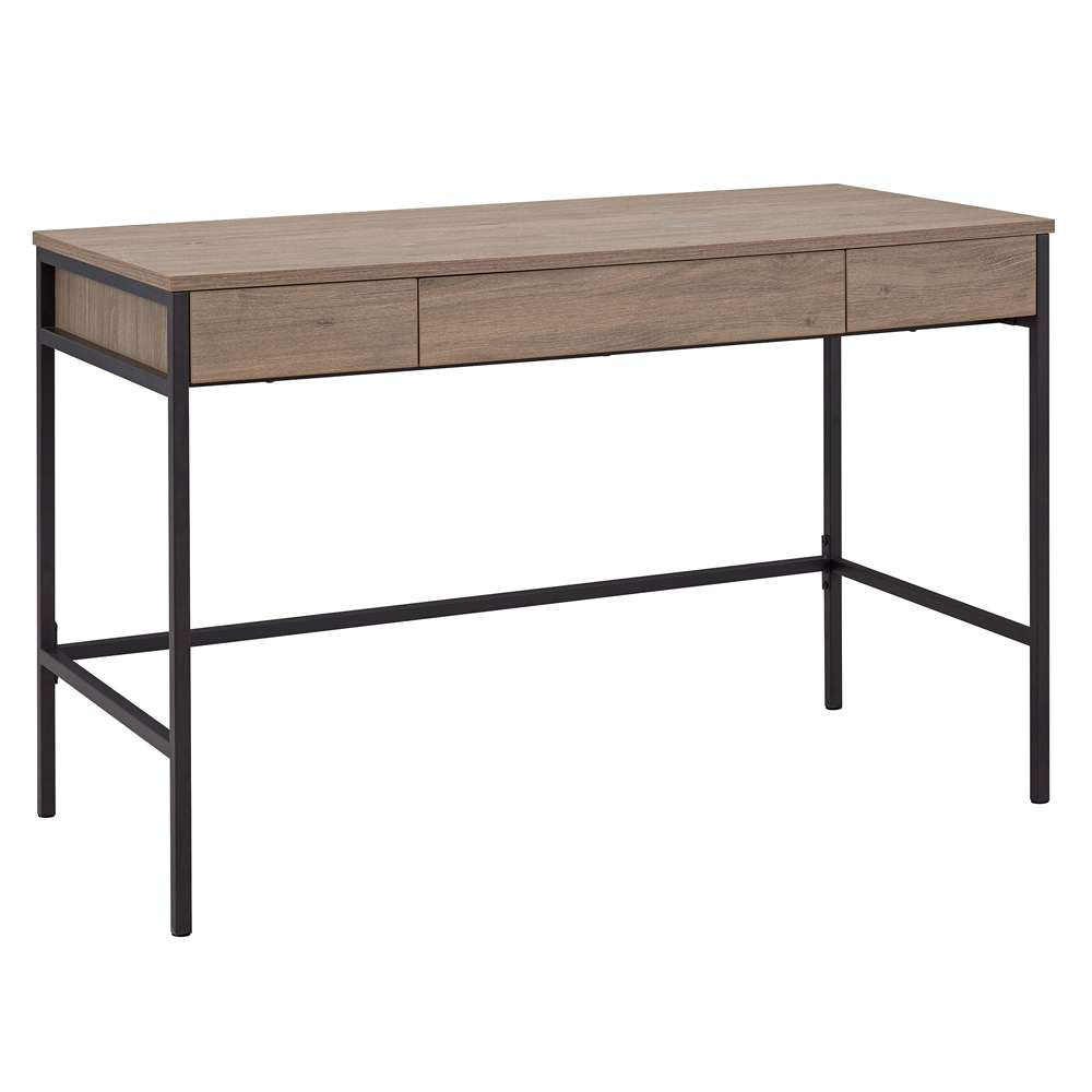 Hudson & Canal - Evans 47.75in Wide Rectangular Writing Desk in Antiqued Gray Oak - OF1299 veiw 1
