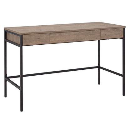 Hudson & Canal - Evans 47.75in Wide Rectangular Writing Desk in Antiqued Gray Oak - OF1299 veiw 1
