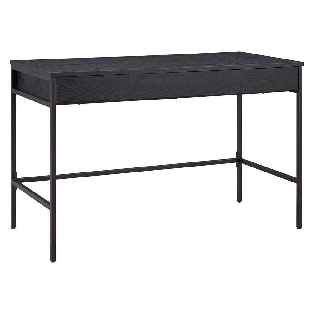 Hudson & Canal - Evans 47.75in Wide Rectangular Writing Desk in Black - OF1298 veiw 1