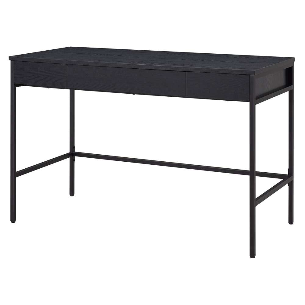 Hudson & Canal - Evans 47.75in Wide Rectangular Writing Desk in Black - OF1298 veiw 4