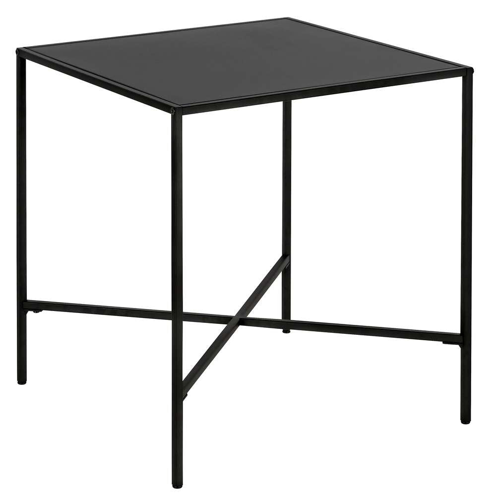 Hudson & Canal - Henley 20in Wide Square Side Table with Metal Top in Blackened Bronze - ST0829 veiw 1