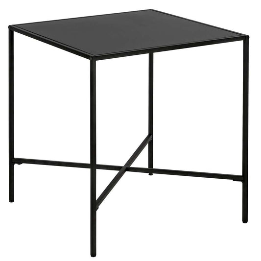 Hudson & Canal - Henley 20in Wide Square Side Table with Metal Top in Blackened Bronze - ST0829 veiw 1