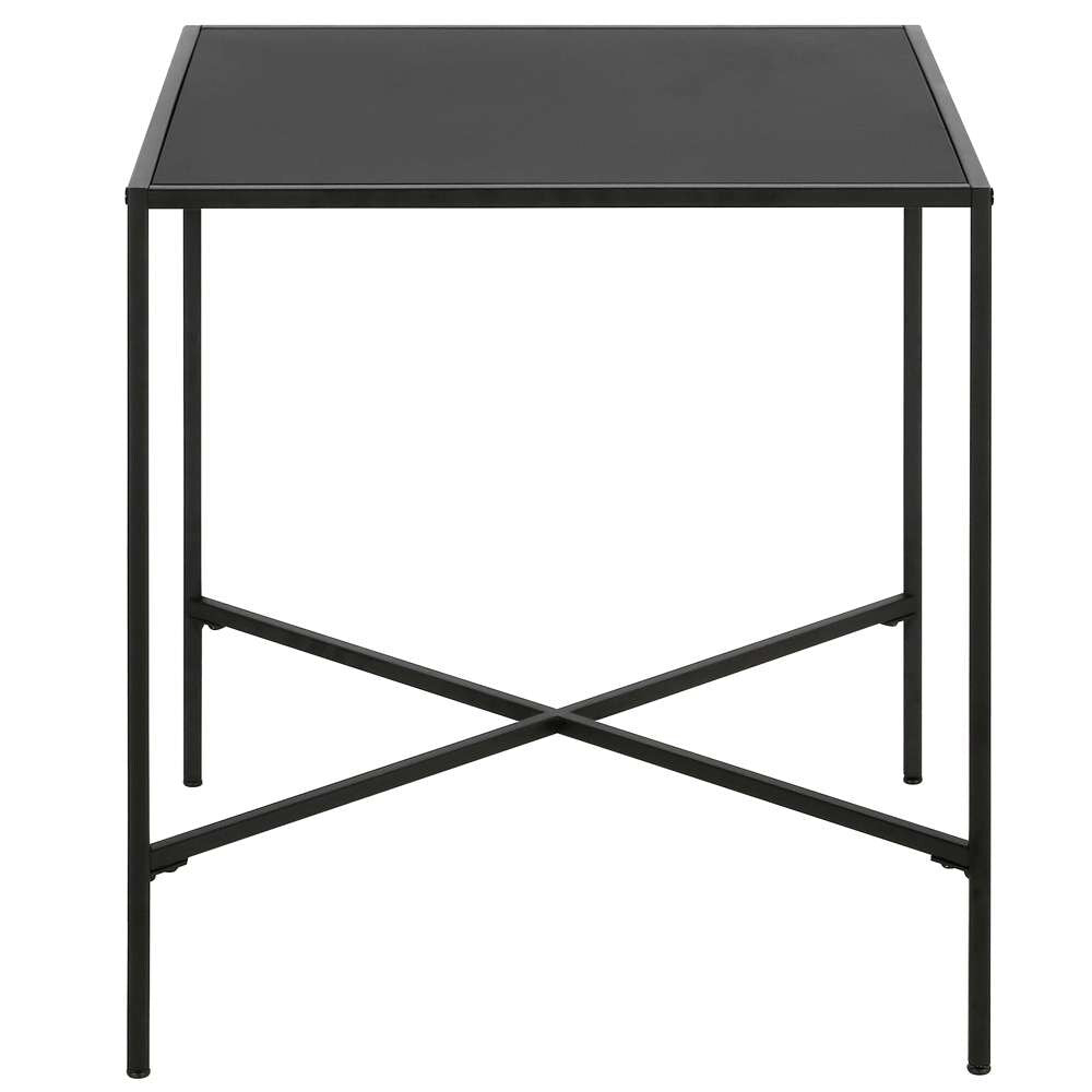 Hudson & Canal - Henley 20in Wide Square Side Table with Metal Top in Blackened Bronze - ST0829 veiw 3