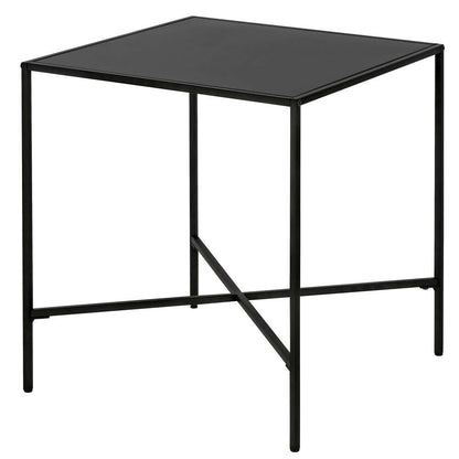 Hudson & Canal - Henley 20in Wide Square Side Table with Metal Top in Blackened Bronze - ST0829 veiw 4