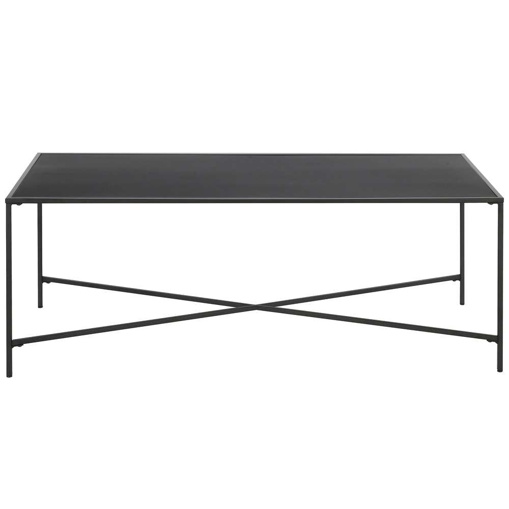 Hudson & Canal - Henley 48in Wide Rectangular Coffee Table with Metal Top in Blackened Bronze - CT0826 veiw 3