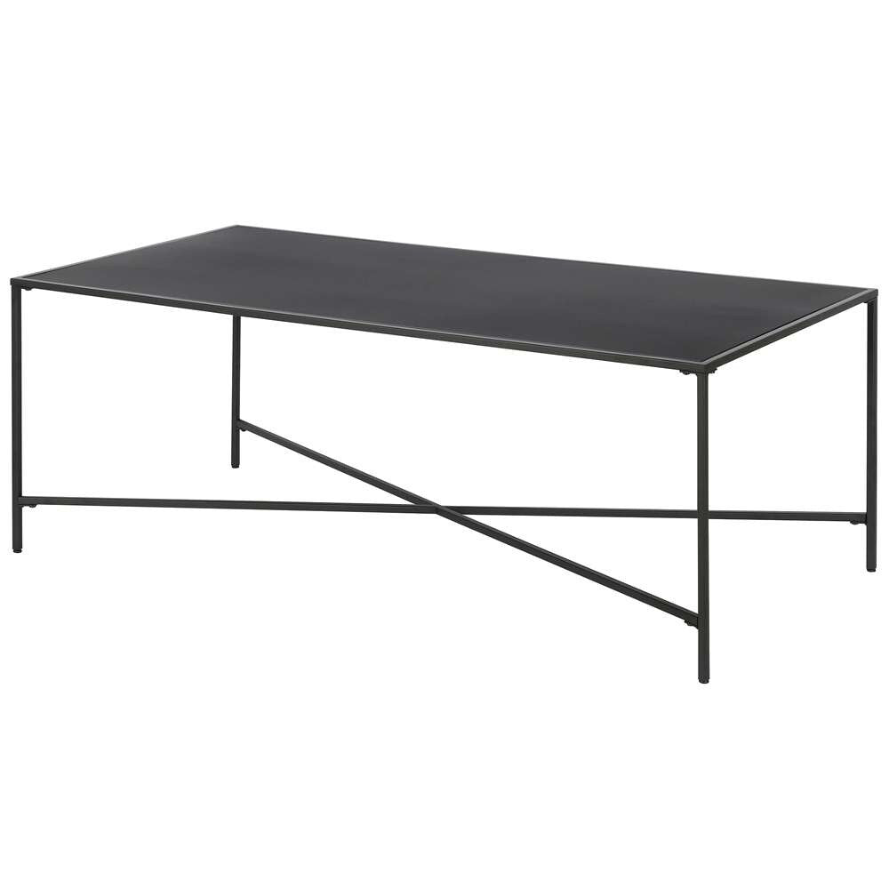 Hudson & Canal - Henley 48in Wide Rectangular Coffee Table with Metal Top in Blackened Bronze - CT0826 veiw 4