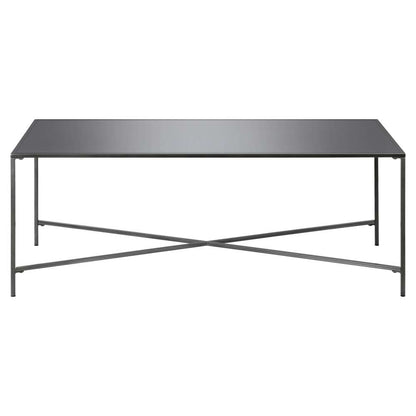 Hudson & Canal - Henley 48in Wide Rectangular Coffee Table with Metal Top in Gunmetal Gray - CT1590 veiw 3