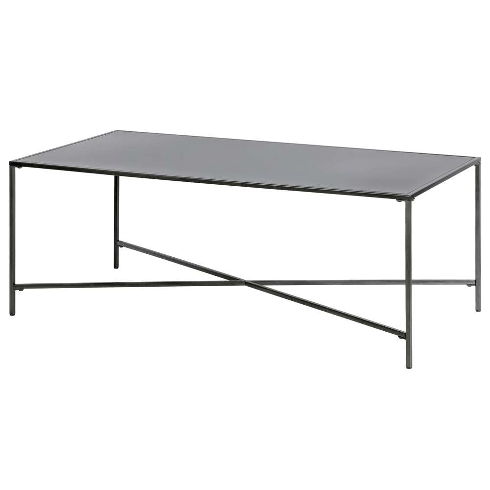 Hudson & Canal - Henley 48in Wide Rectangular Coffee Table with Metal Top in Gunmetal Gray - CT1590 veiw 4