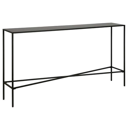 Hudson & Canal - Henley 55in Wide Rectangular Console Table with Metal Top in Blackened Bronze - AT0823 veiw 1