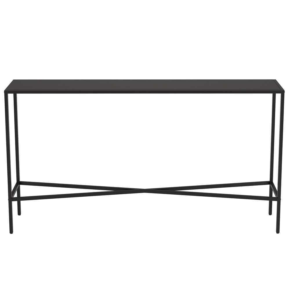 Hudson & Canal - Henley 55in Wide Rectangular Console Table with Metal Top in Blackened Bronze - AT0823 veiw 3