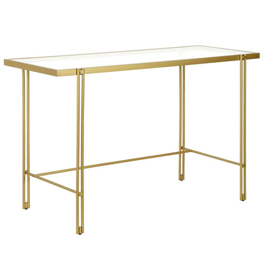 Hudson & Canal - Inez 48in Wide Rectangular Desk in Brass - OF0636 veiw 1