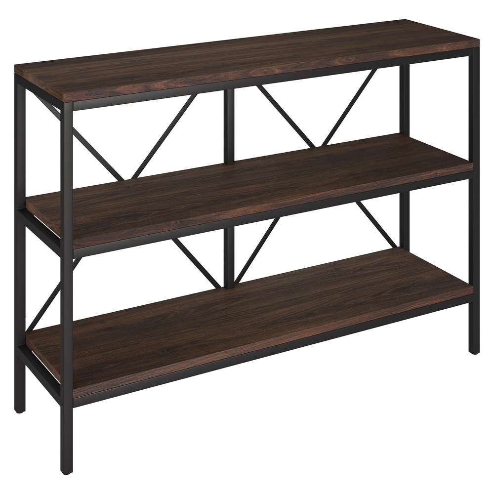 Hudson & Canal - Kira 42in Wide Rectangular Console Table In Blackened Bronze/Alder Brown - AT1882 veiw 1