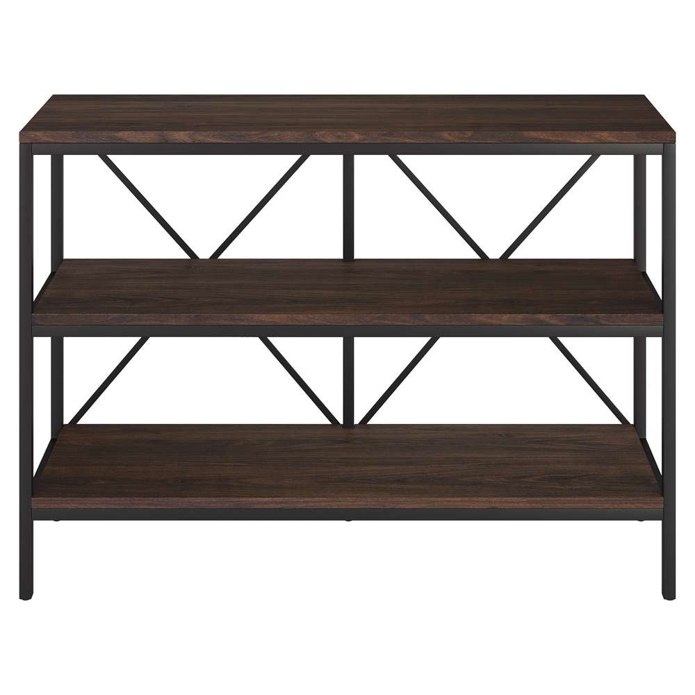 Hudson & Canal - Kira 42in Wide Rectangular Console Table In Blackened Bronze/Alder Brown - AT1882 veiw 3