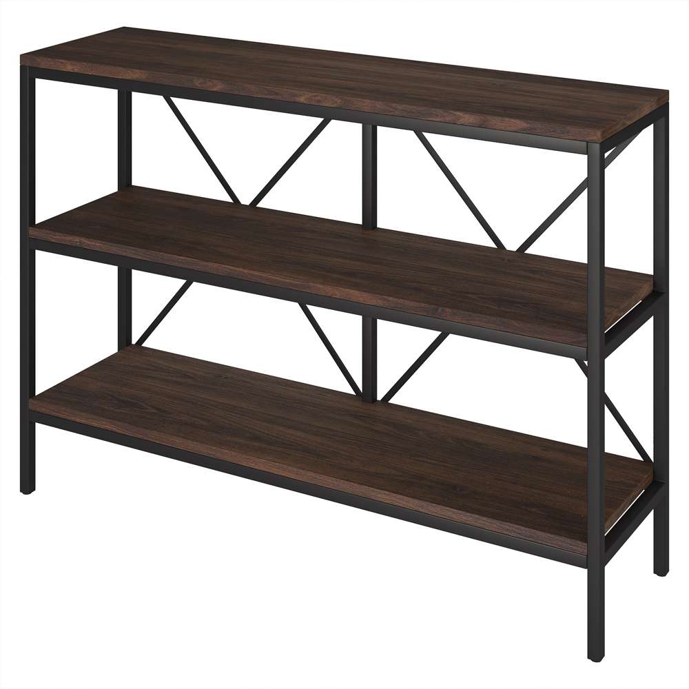 Hudson & Canal - Kira 42in Wide Rectangular Console Table In Blackened Bronze/Alder Brown - AT1882 veiw 4