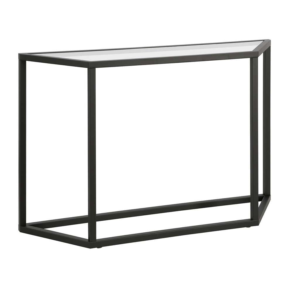 Hudson & Canal - Levi 44in Wide Trapezoid Console Table in Blackened Bronze - AT0428 veiw 1