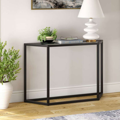 Hudson & Canal - Levi 44in Wide Trapezoid Console Table in Blackened Bronze - AT0428 veiw 2