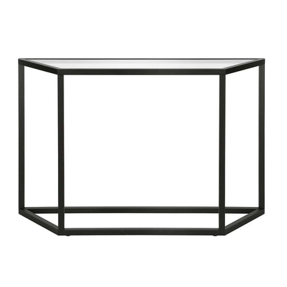Hudson & Canal - Levi 44in Wide Trapezoid Console Table in Blackened Bronze - AT0428 veiw 3