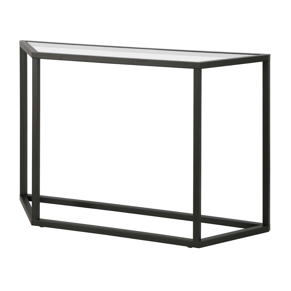 Hudson & Canal - Levi 44in Wide Trapezoid Console Table in Blackened Bronze - AT0428 veiw 4