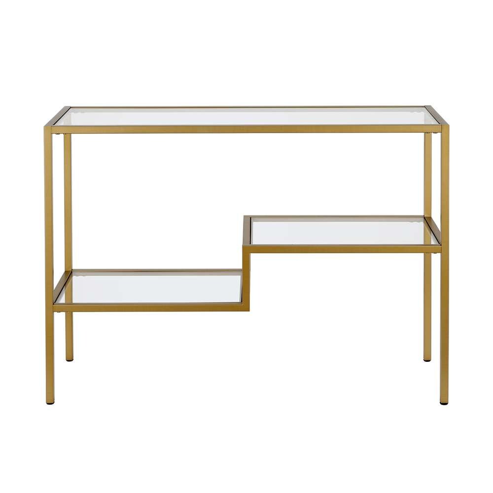 Hudson & Canal - Lovett 42in Wide Rectangular Console Table in Brass - AT0358 veiw 3