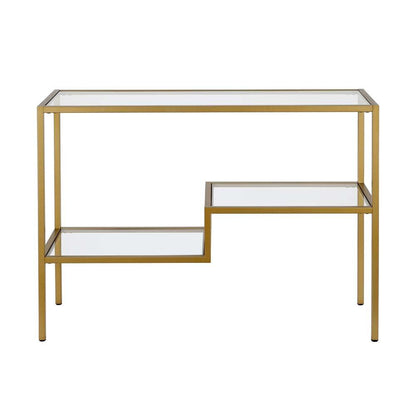 Hudson & Canal - Lovett 42in Wide Rectangular Console Table in Brass - AT0358 veiw 3