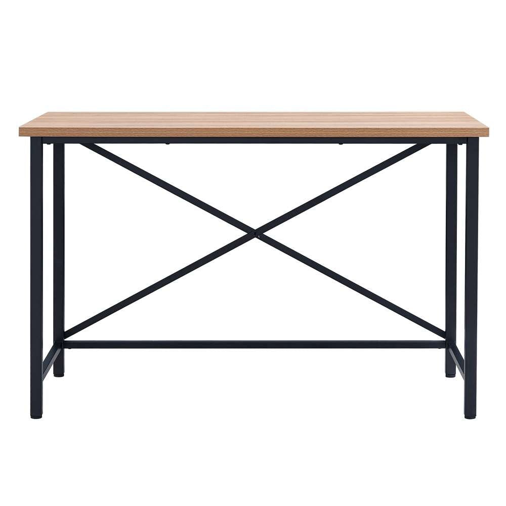 Hudson & Canal - Martina Rectangular 47.5in Wide Desk in Black/Golden Oak - OF0840 veiw 3
