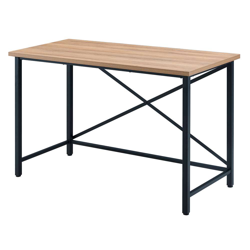 Hudson & Canal - Martina Rectangular 47.5in Wide Desk in Black/Golden Oak - OF0840 veiw 4