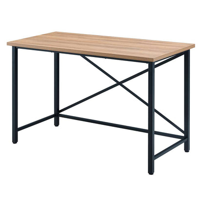 Hudson & Canal - Martina Rectangular 47.5in Wide Desk in Black/Golden Oak - OF0840 veiw 4