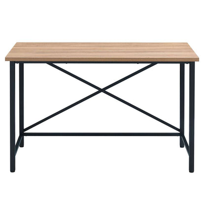 Hudson & Canal - Martina Rectangular 47.5in Wide Desk in Black/Golden Oak - OF0840 veiw 5