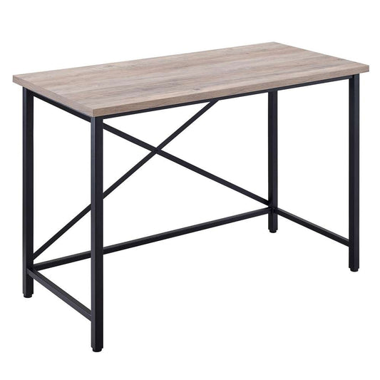 Hudson & Canal - Martina Rectangular 47.5in Wide Desk in Black/Gray Oak - OF0839 veiw 1