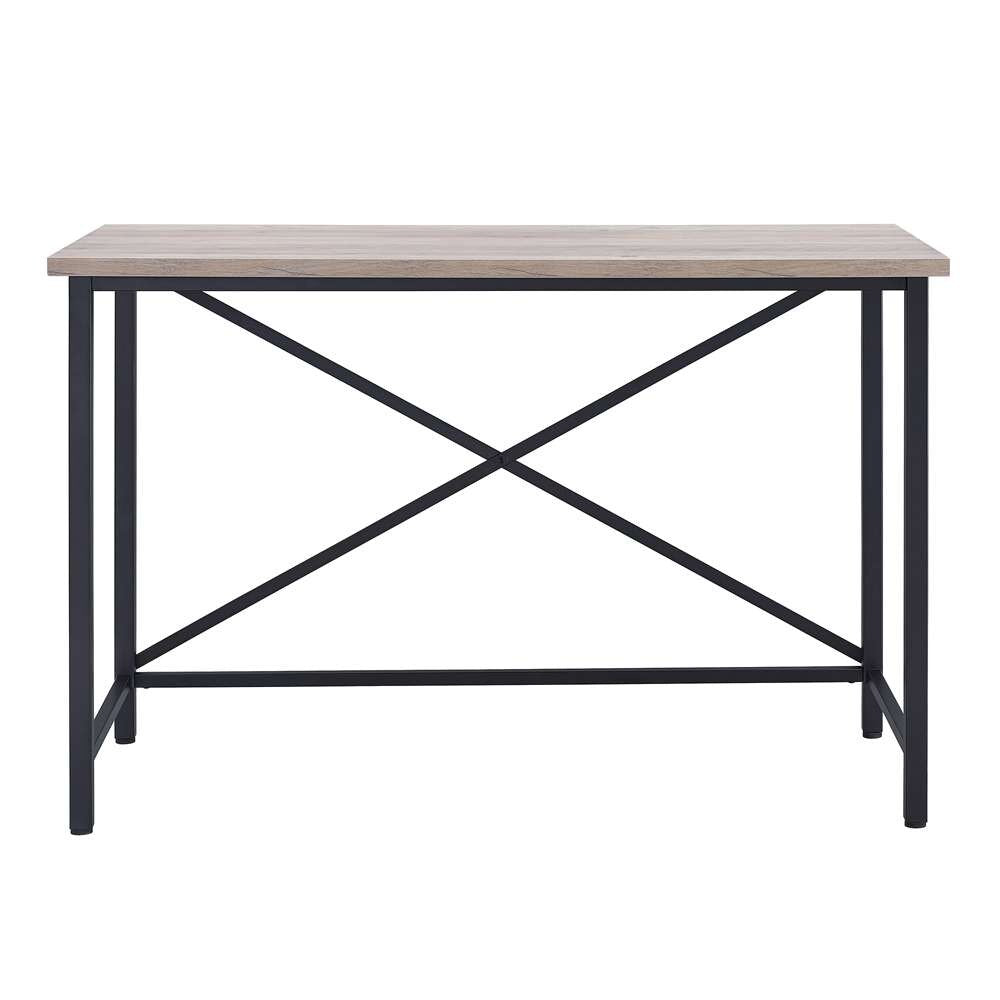 Hudson & Canal - Martina Rectangular 47.5in Wide Desk in Black/Gray Oak - OF0839 veiw 3