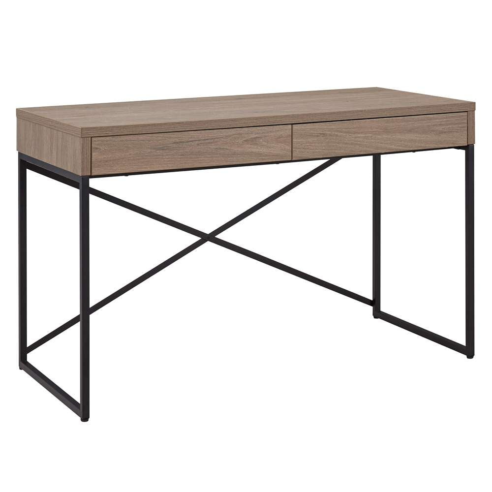Hudson & Canal - Mason Rectangular 47.75in Wide Desk in Antiqued Gray Oak - OF1297 veiw 1