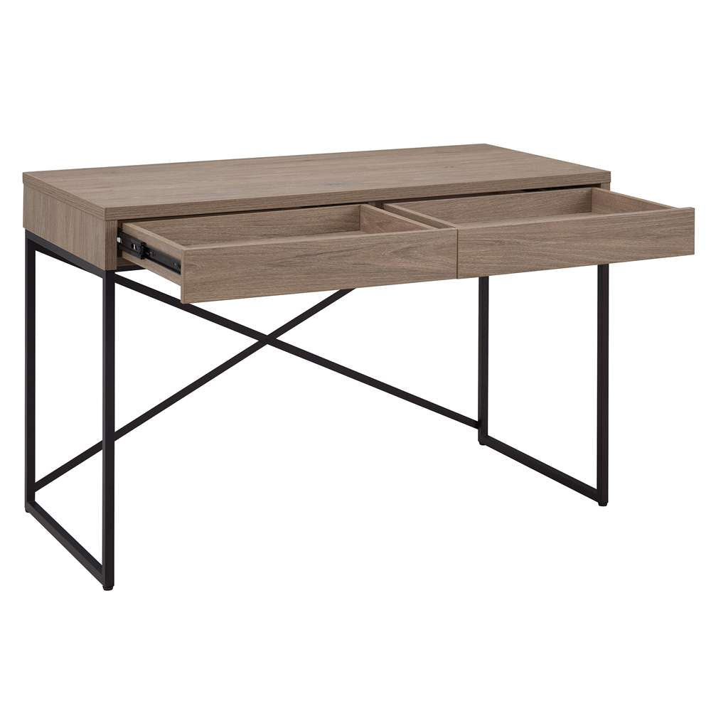 Hudson & Canal - Mason Rectangular 47.75in Wide Desk in Antiqued Gray Oak - OF1297 veiw 5
