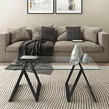 Hudson & Canal - Modara 46in Wide Rectangular Coffee Table in Blackened Bronze - CT0062 veiw 2