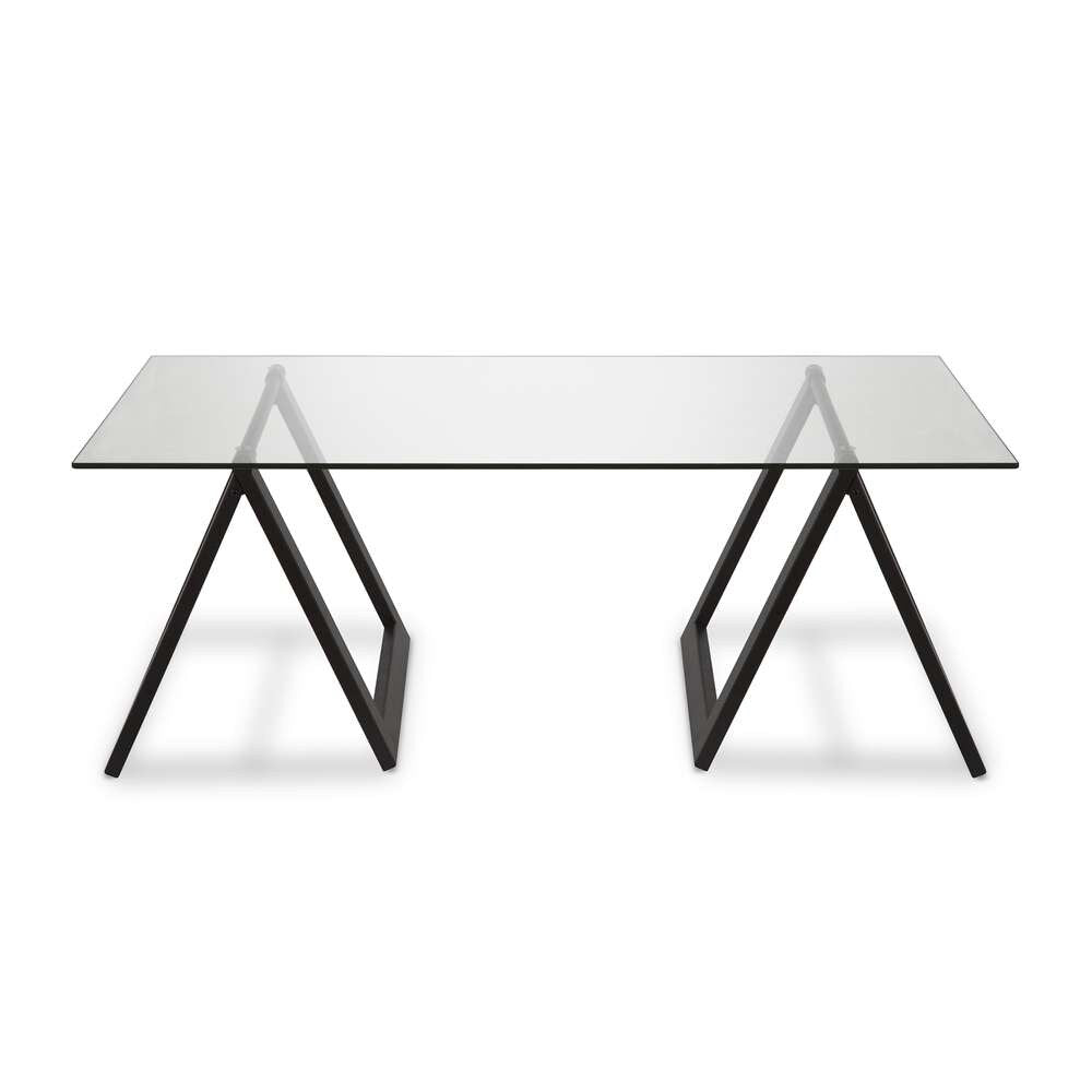 Hudson & Canal - Modara 46in Wide Rectangular Coffee Table in Blackened Bronze - CT0062 veiw 3