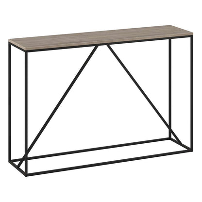 Hudson & Canal - Nia 45in Wide Rectangular Console Table in Blackened Bronze/Antiqued Gray Oak - AT1525 veiw 1