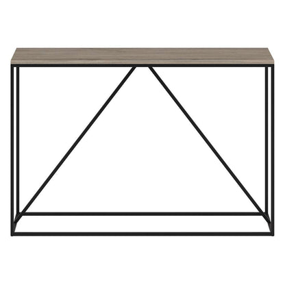 Hudson & Canal - Nia 45in Wide Rectangular Console Table in Blackened Bronze/Antiqued Gray Oak - AT1525 veiw 3