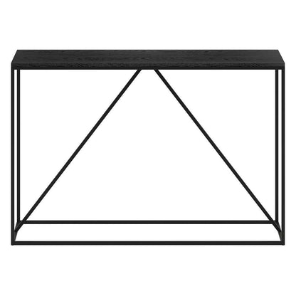 Hudson & Canal - Nia 45in Wide Rectangular Console Table in Blackened Bronze/Black Grain - AT1524 veiw 3