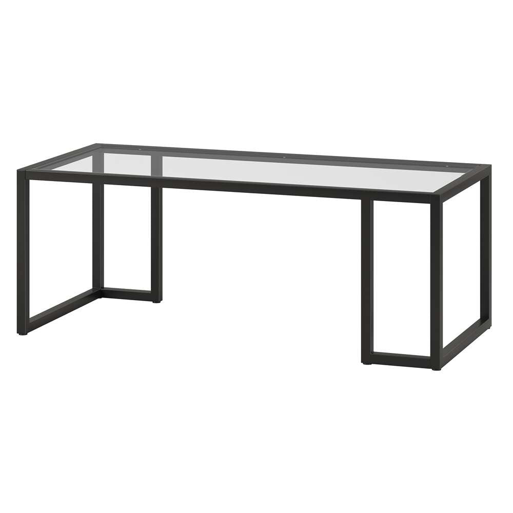 Hudson & Canal - Oscar 45in Wide Rectangular Coffee Table in Blackened Bronze - CT1331 veiw 4