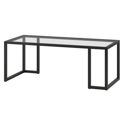 Hudson & Canal - Oscar 45in Wide Rectangular Coffee Table in Blackened Bronze - CT1331 veiw 4