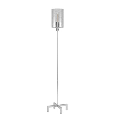 Hudson & Canal - Panos 66.25in Tall Floor Lamp with Glass Shade in Polished Nickel/Clear - FL0437 veiw 1