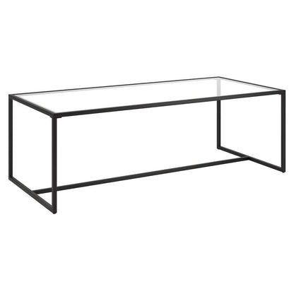 Hudson & Canal - Pico 47.25in Wide Rectangular Coffee Table in Blackened Bronze - CT1661 veiw 1