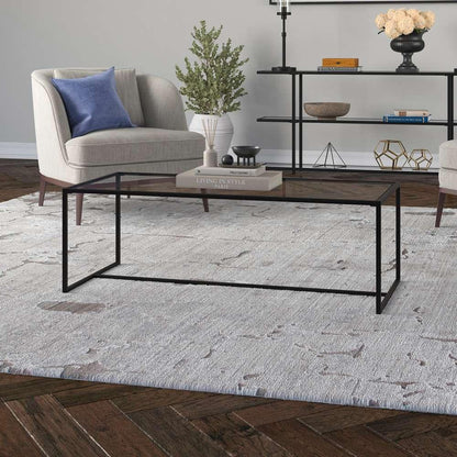 Hudson & Canal - Pico 47.25in Wide Rectangular Coffee Table in Blackened Bronze - CT1661 veiw 2