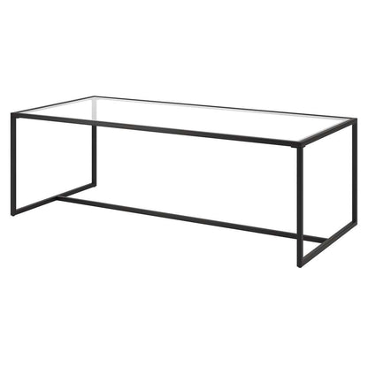 Hudson & Canal - Pico 47.25in Wide Rectangular Coffee Table in Blackened Bronze - CT1661 veiw 4